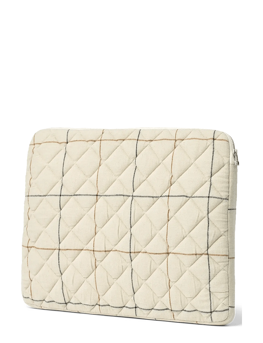 STUDIO FEDER - LARA LAPTOP CASE - COT/LIN - laptoptaschen - sunday check - 1