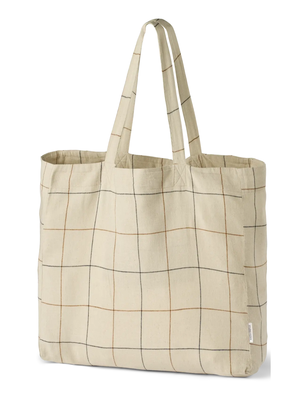 STUDIO FEDER HANNA SHOPPER - STUDIO FEDER - SUNDAY CHECK / cream