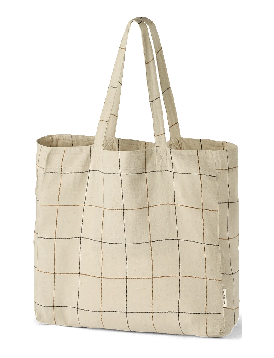 STUDIO FEDER - HANNA SHOPPER - tote bags - sunday check - 0