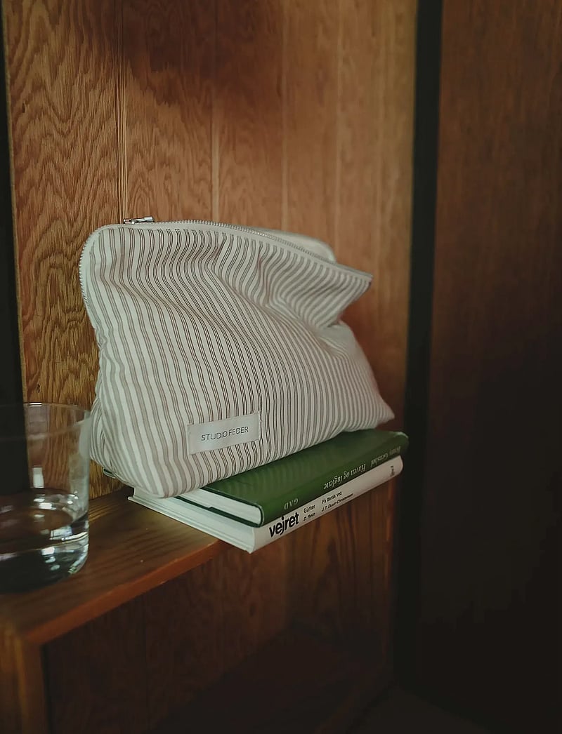 STUDIO FEDER - CELIA TOILETRY BAG - kosmetiktaschen - brown beach stripe - 4