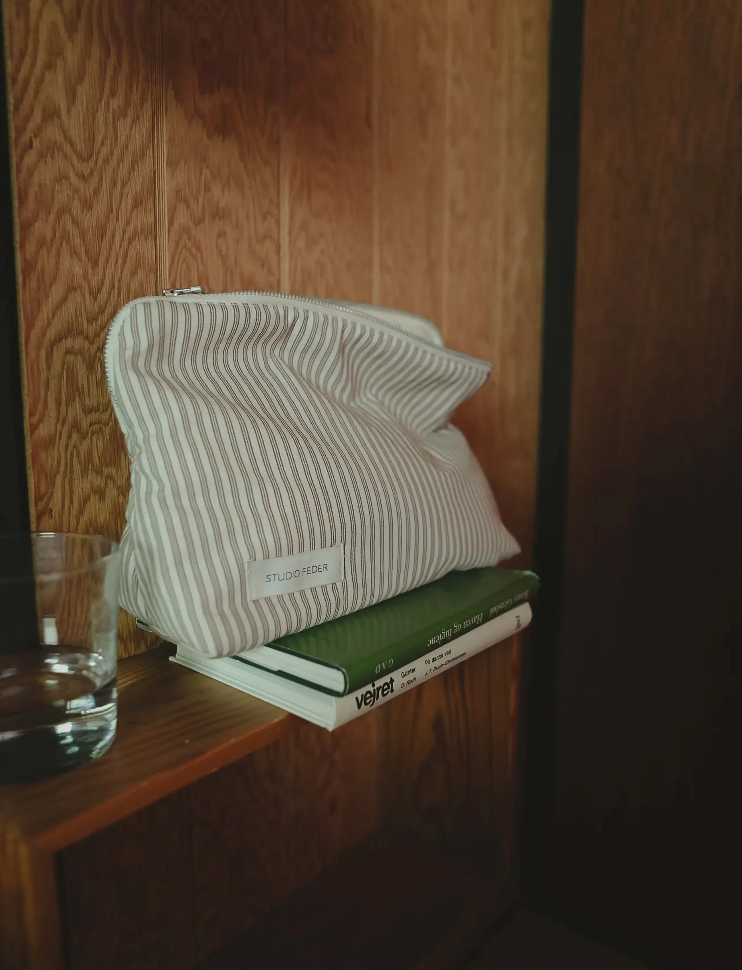 STUDIO FEDER - CELIA TOILETRY BAG - kosmetiktaschen - brown beach stripe - 4
