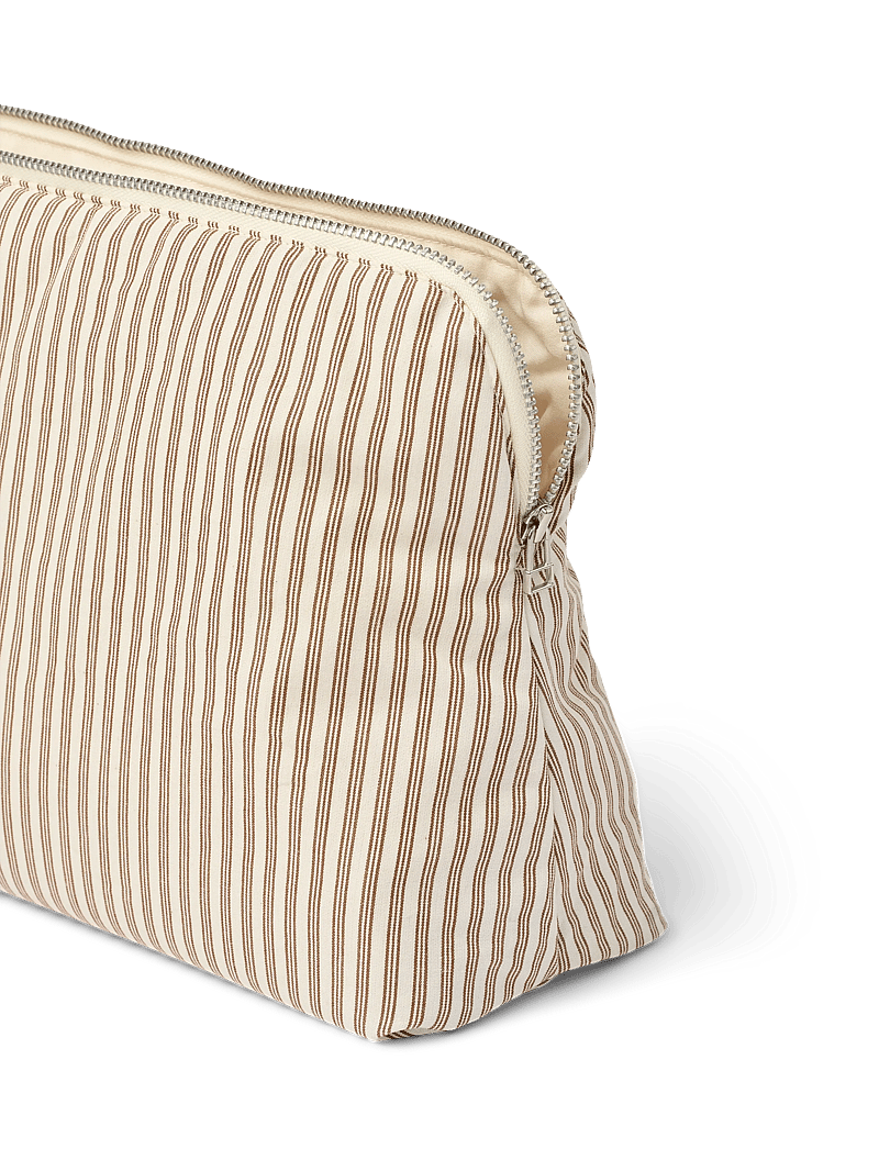 STUDIO FEDER - CELIA TOILETRY BAG - kosmetiktaschen - brown beach stripe - 5