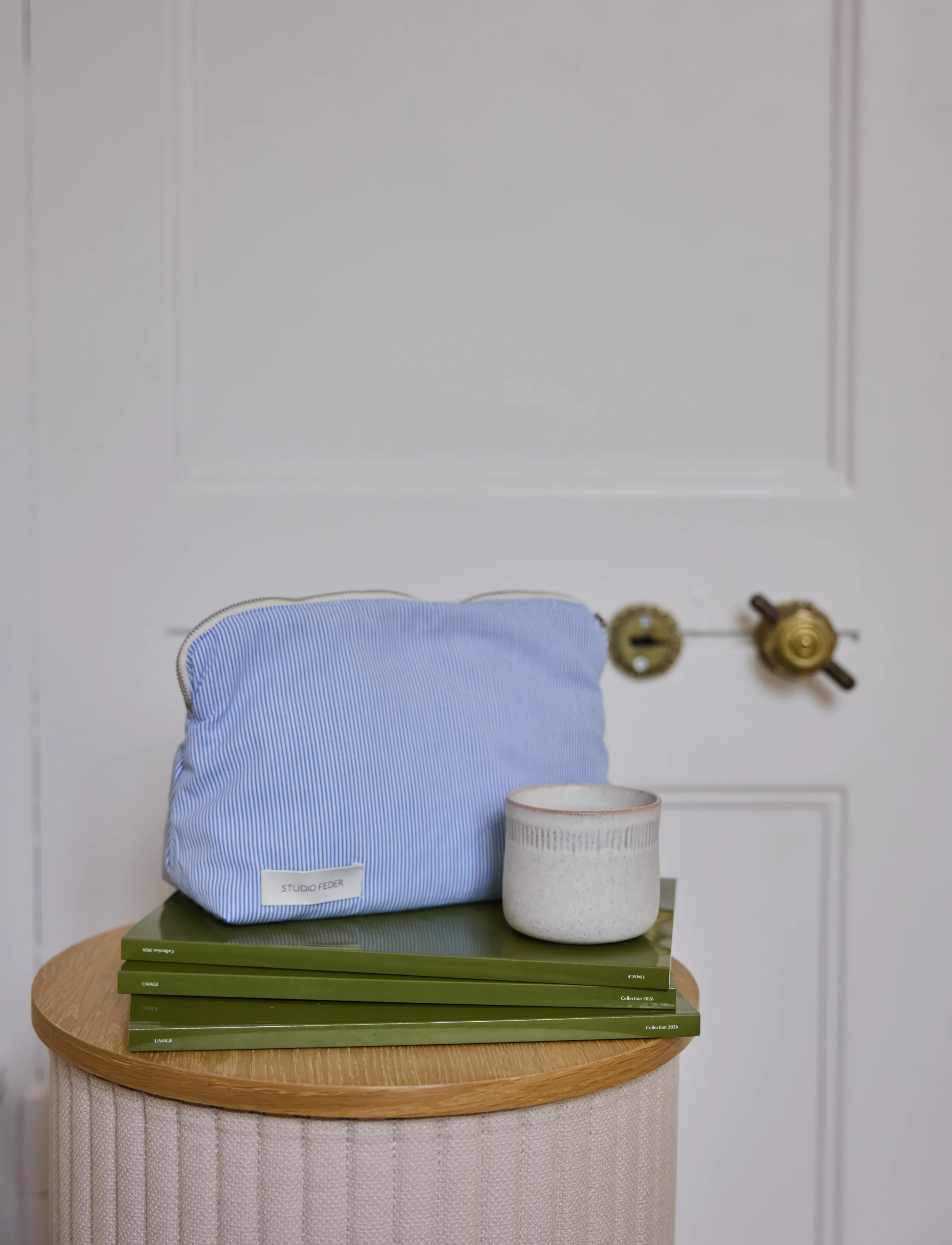 STUDIO FEDER Celia Toiletry Bag, 30X20X10 cm, Bags, Blau - Frauen