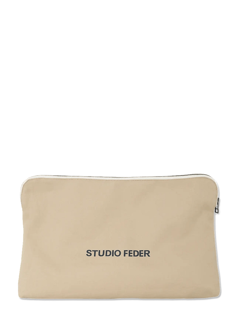 STUDIO FEDER - CELIA TOILETRY BAG - CANVAS - hoiukotid - sand beige - 0