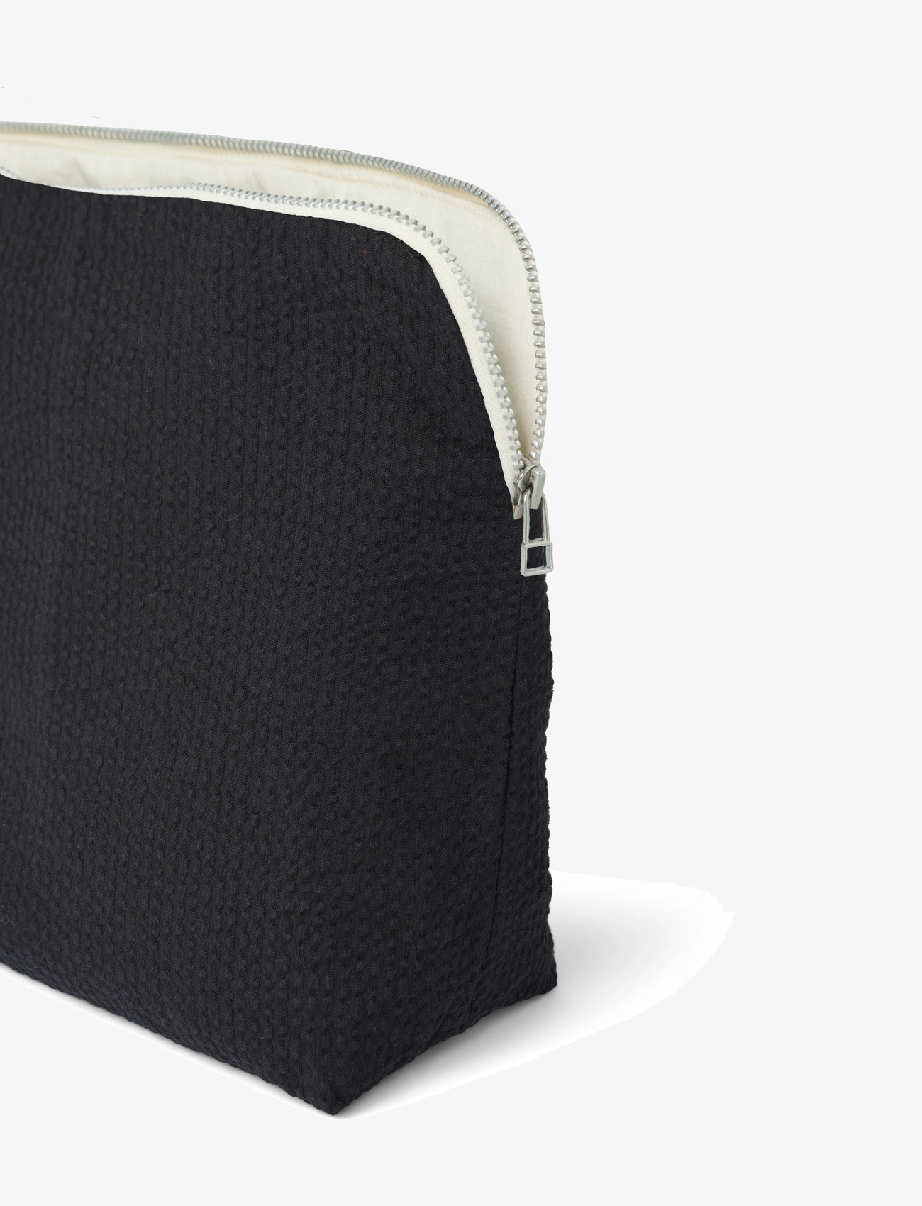 STUDIO FEDER - CELIA TOILETRY BAG - SEERSUCKER - laveste priser - black - 1