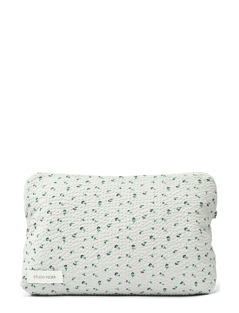 STUDIO FEDER - CELIA TOILETRY BAG - SEERSUCKER - aufbewahrungstaschen - cloudy day - 0