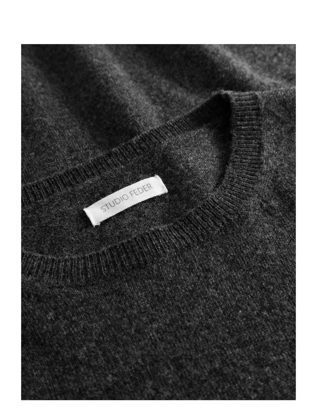 STUDIO FEDER - SOPHIE KNIT - charcoal melange - 2
