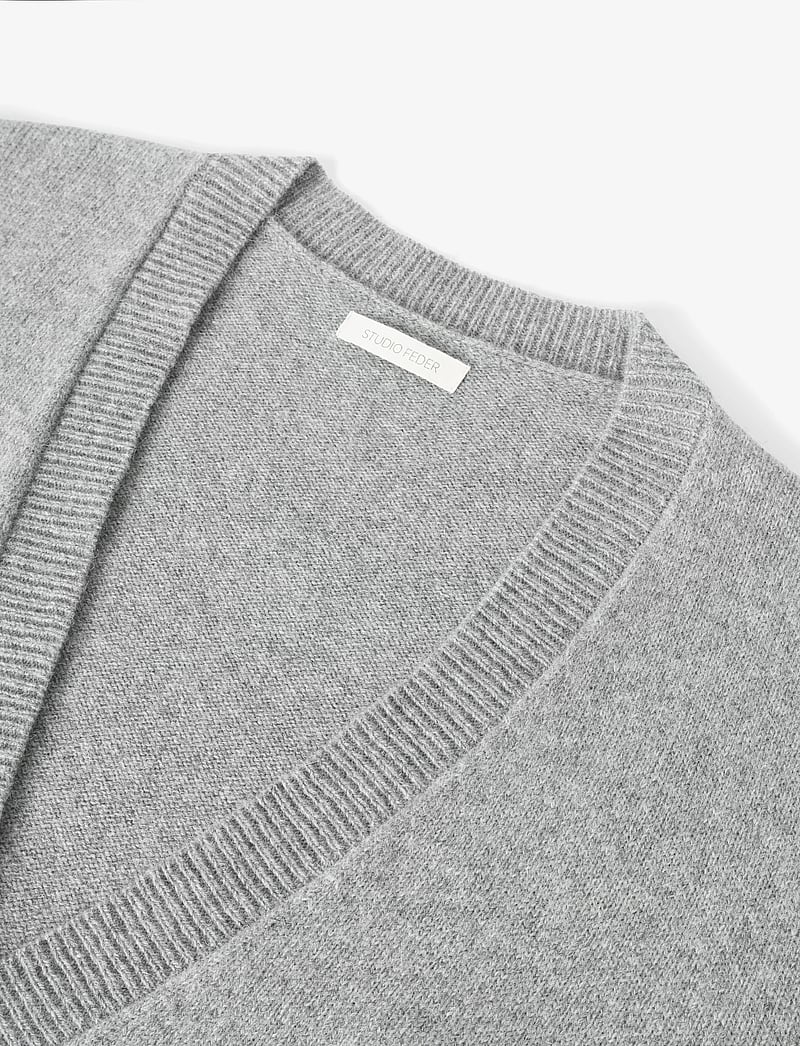 STUDIO FEDER - NOEL CARDIGAN - GREY - cardigans - grey - 3