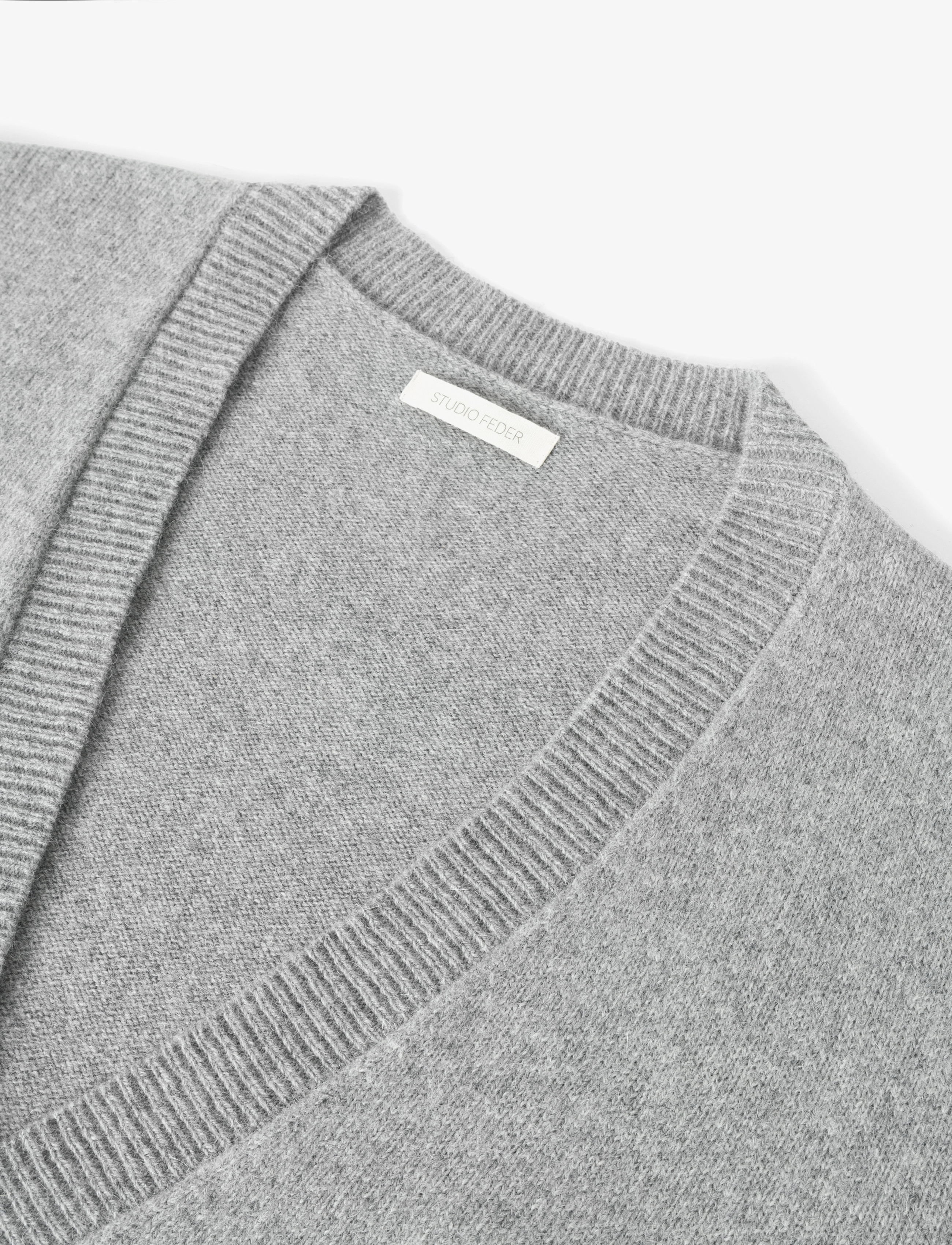 STUDIO FEDER - NOEL CARDIGAN - GREY - strickjacken - grey - 3