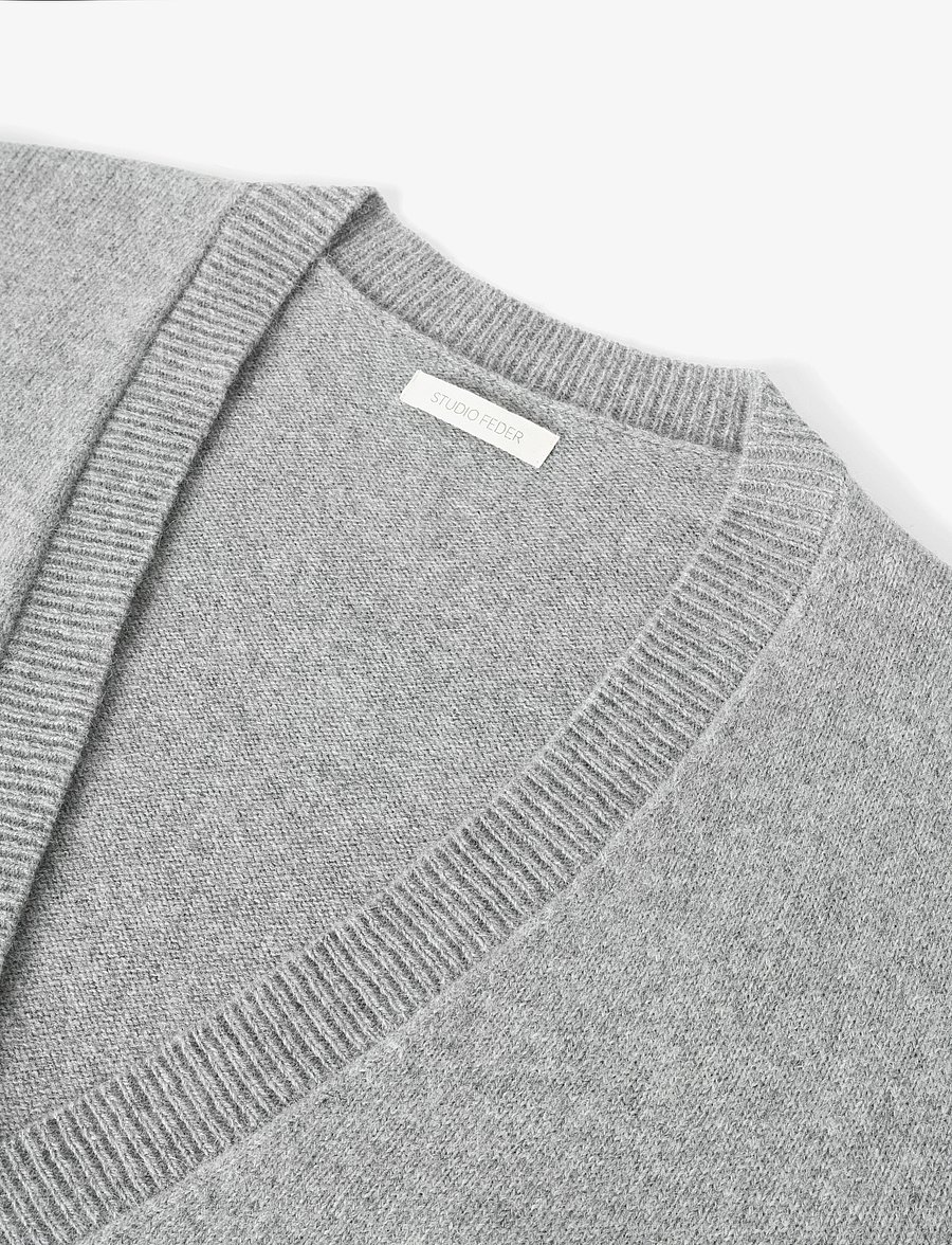 STUDIO FEDER - NOEL CARDIGAN - GREY - strickjacken - grey - 3