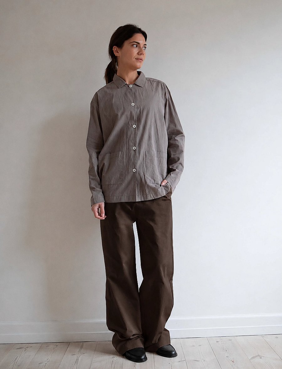STUDIO FEDER - OLINE PANTS - chino-püksid - brown - 0