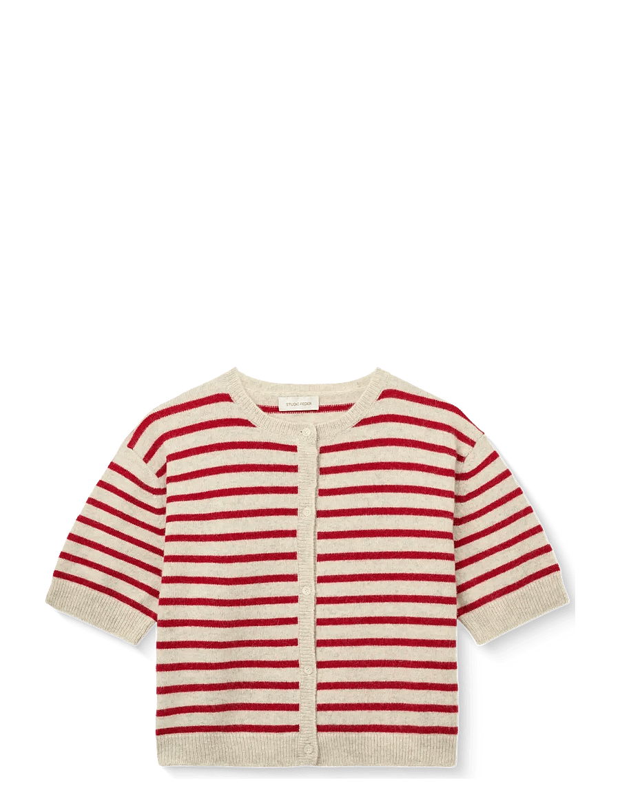 STUDIO FEDER - SIGNE CARDIGAN - kardiganid - red creme - 1
