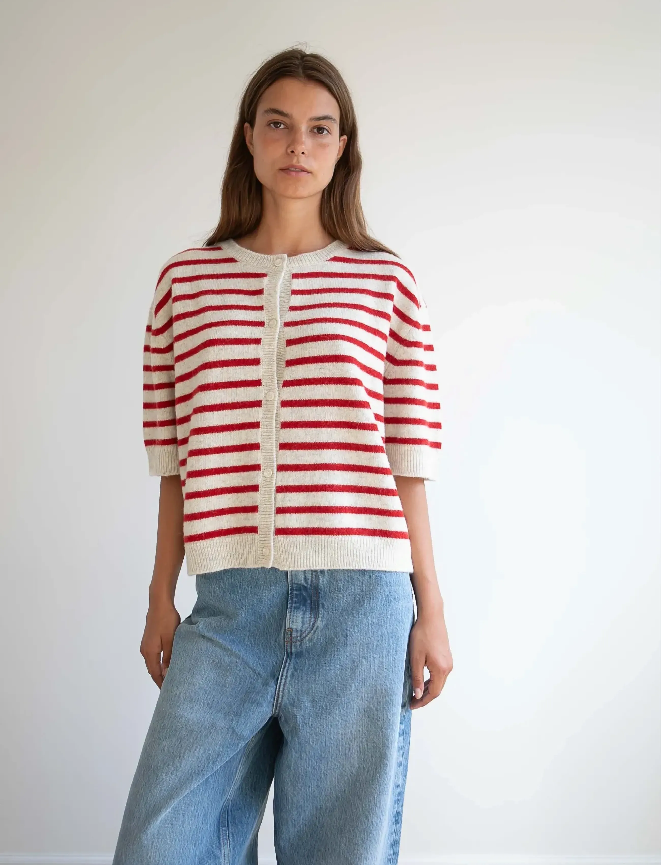STUDIO FEDER Signe Cardigan, XL, Multi/patterned, Strik > Cardigans, Dame
