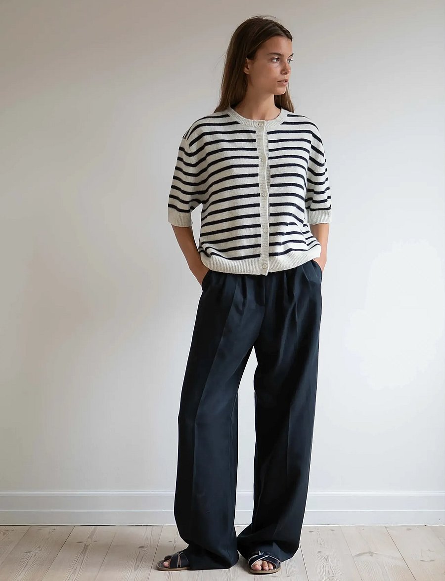 STUDIO FEDER - SIGNE CARDIGAN - strickjacken - sailor creme - 0