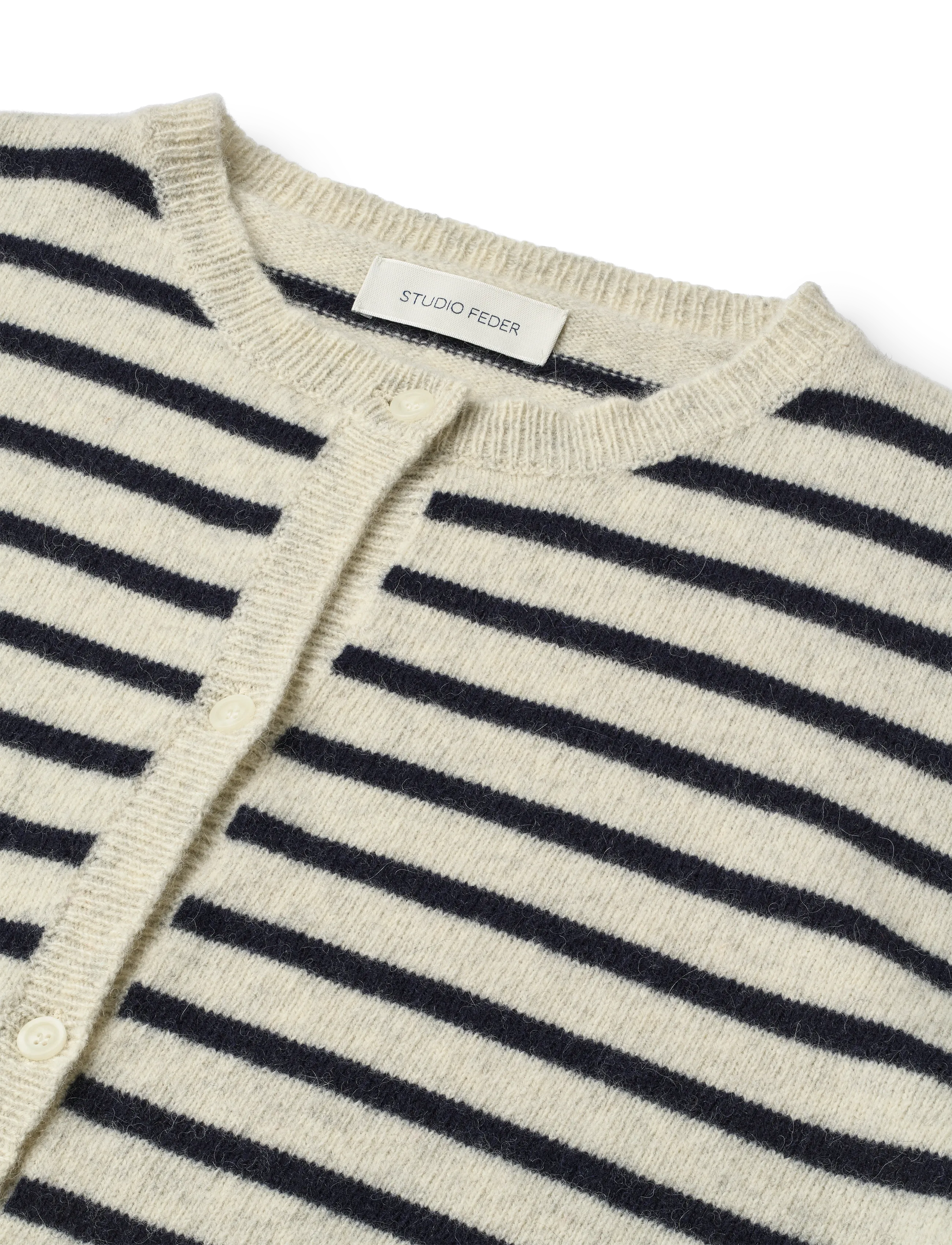 STUDIO FEDER - SIGNE CARDIGAN - strickjacken - sailor creme - 5