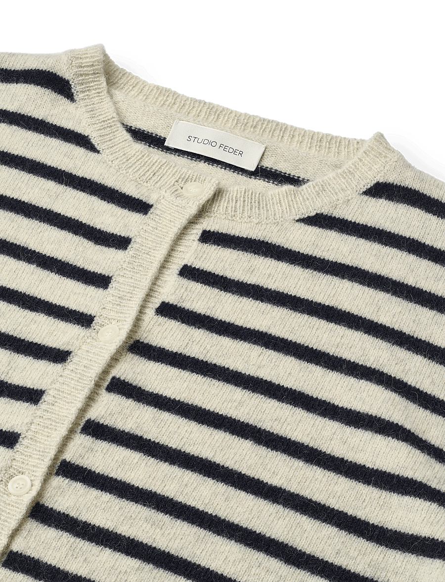 STUDIO FEDER - SIGNE CARDIGAN - strickjacken - sailor creme - 5