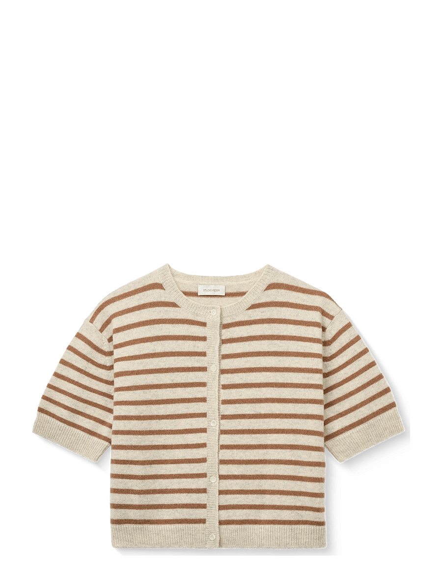 STUDIO FEDER - SIGNE CARDIGAN - strickjacken - toffee creme - 1