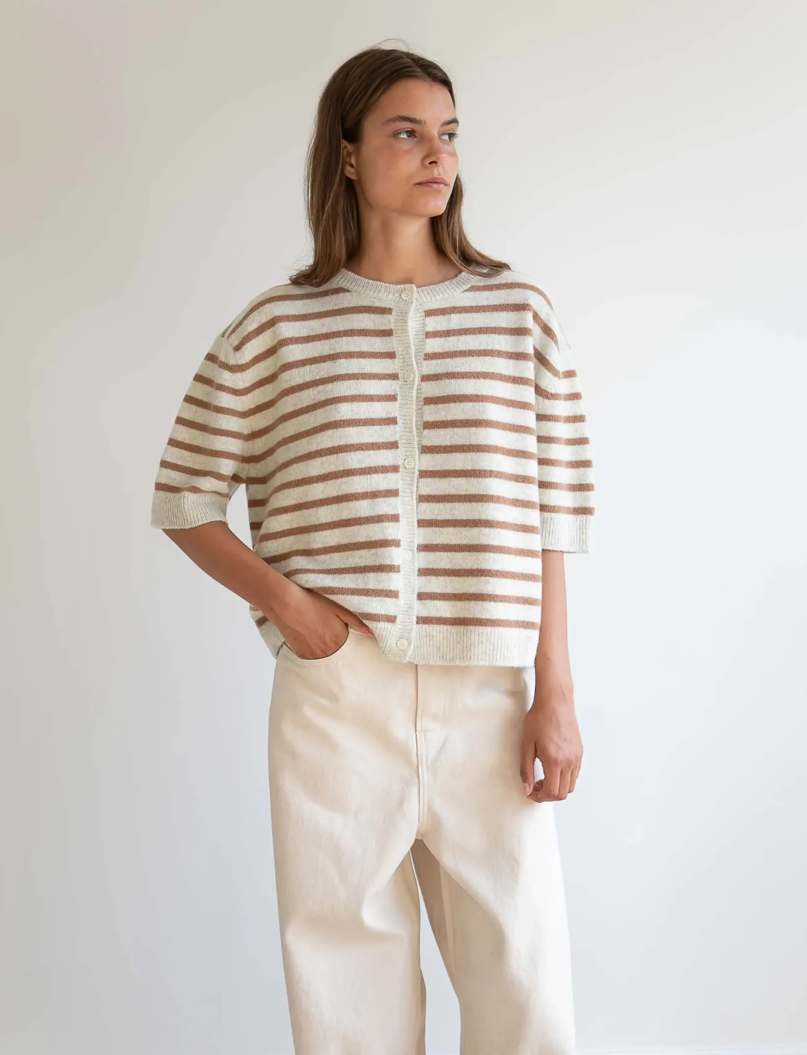 STUDIO FEDER - SIGNE CARDIGAN - strickjacken - toffee creme - 4