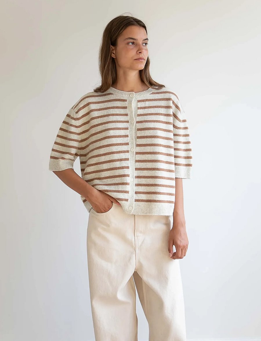 STUDIO FEDER - SIGNE CARDIGAN - strickjacken - toffee creme - 4
