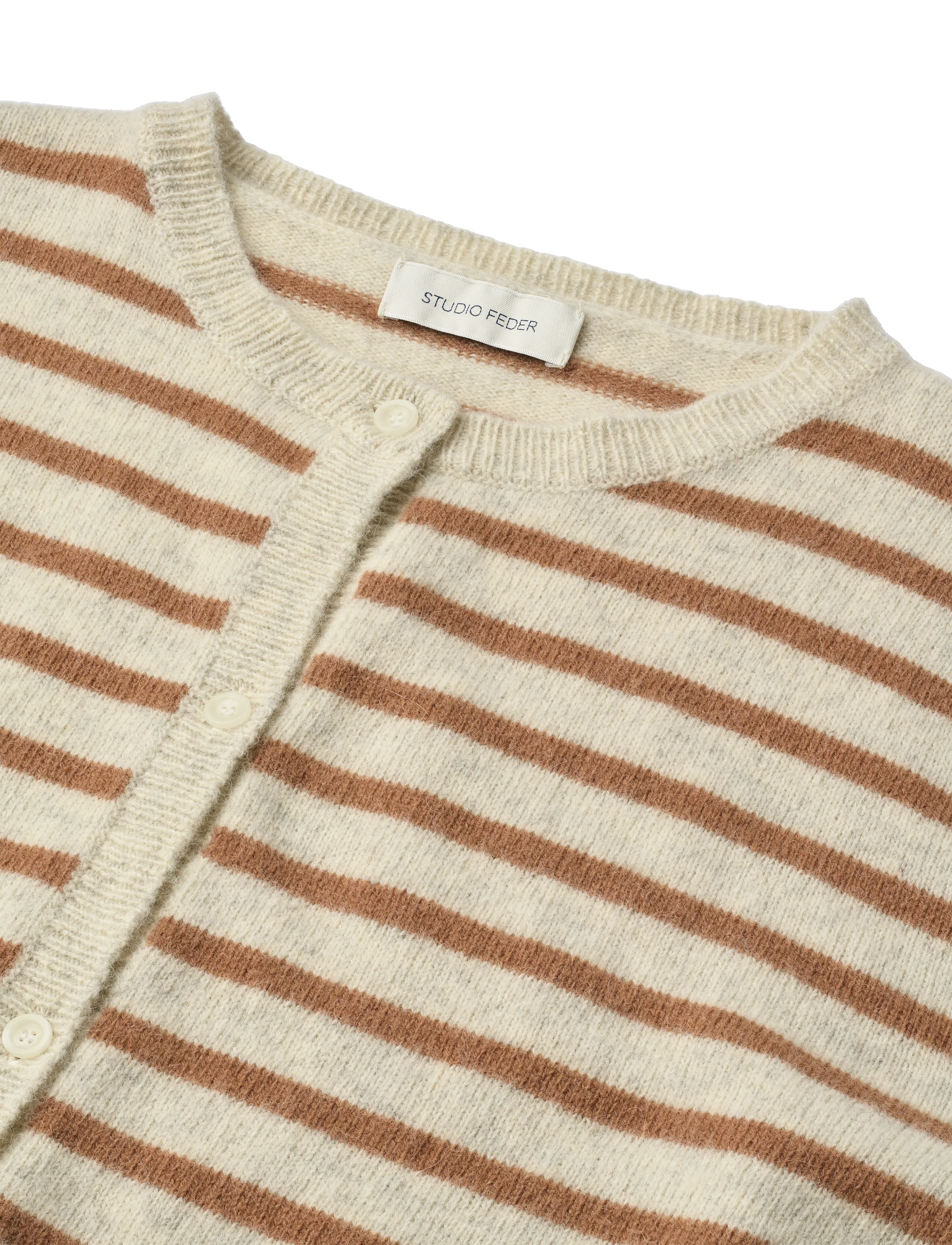 STUDIO FEDER - SIGNE CARDIGAN - strickjacken - toffee creme - 5