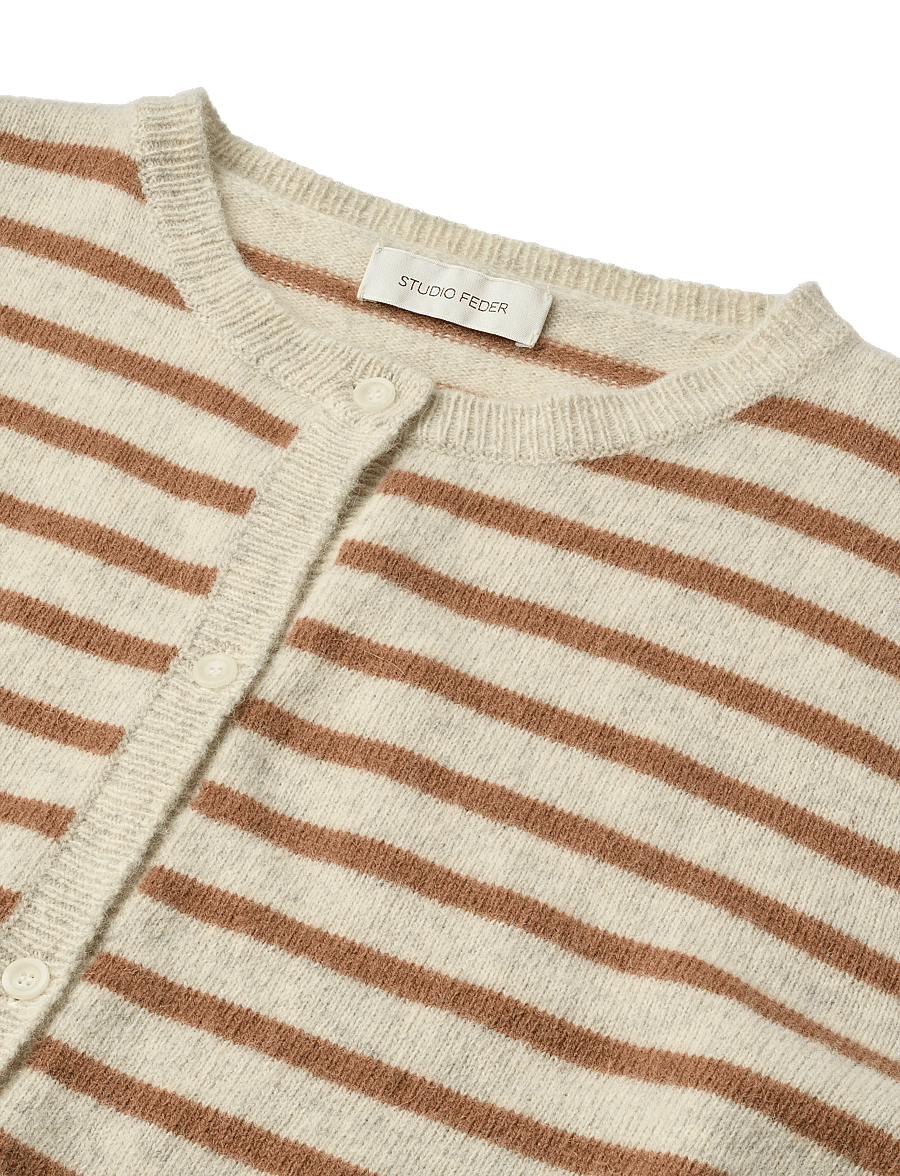 STUDIO FEDER - SIGNE CARDIGAN - strickjacken - toffee creme - 5