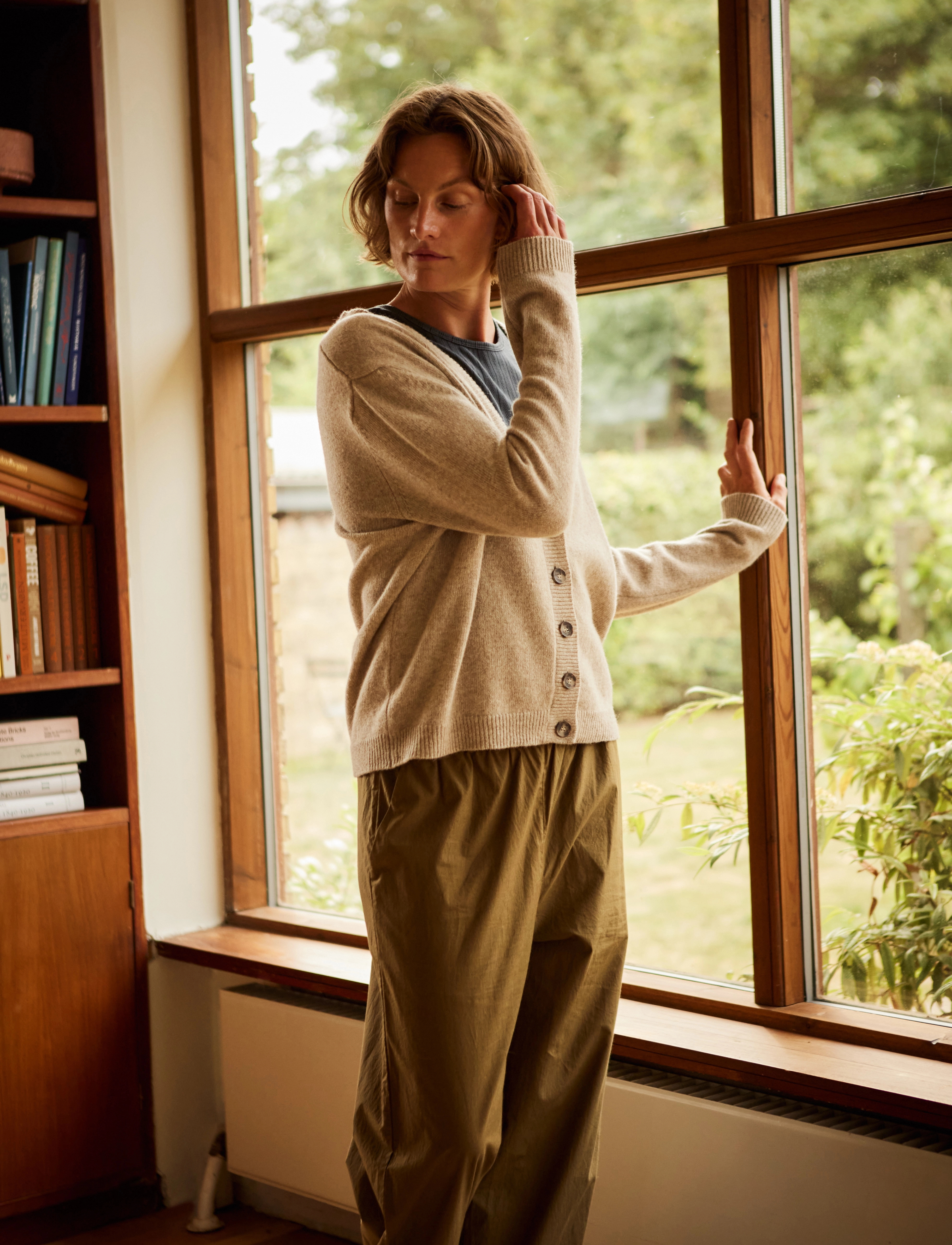 STUDIO FEDER - NOEL CARDIGAN - BIRCH - strickjacken - birch - 4