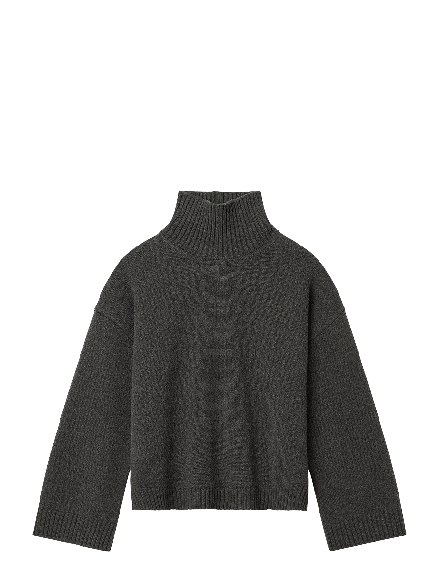 STUDIO FEDER - THYRA KNIT - kaschmir - charcoal melange - 1