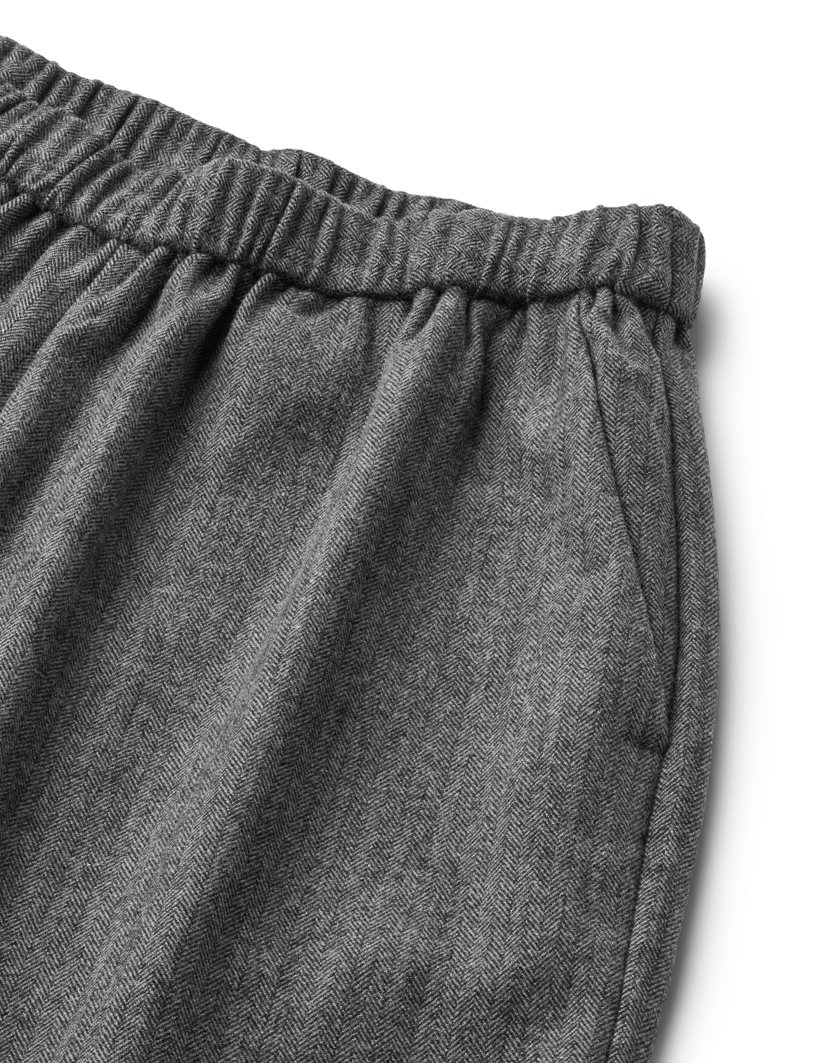 STUDIO FEDER - BELLA PANTS - WOOL - vida byxor - grey herringbone - 2