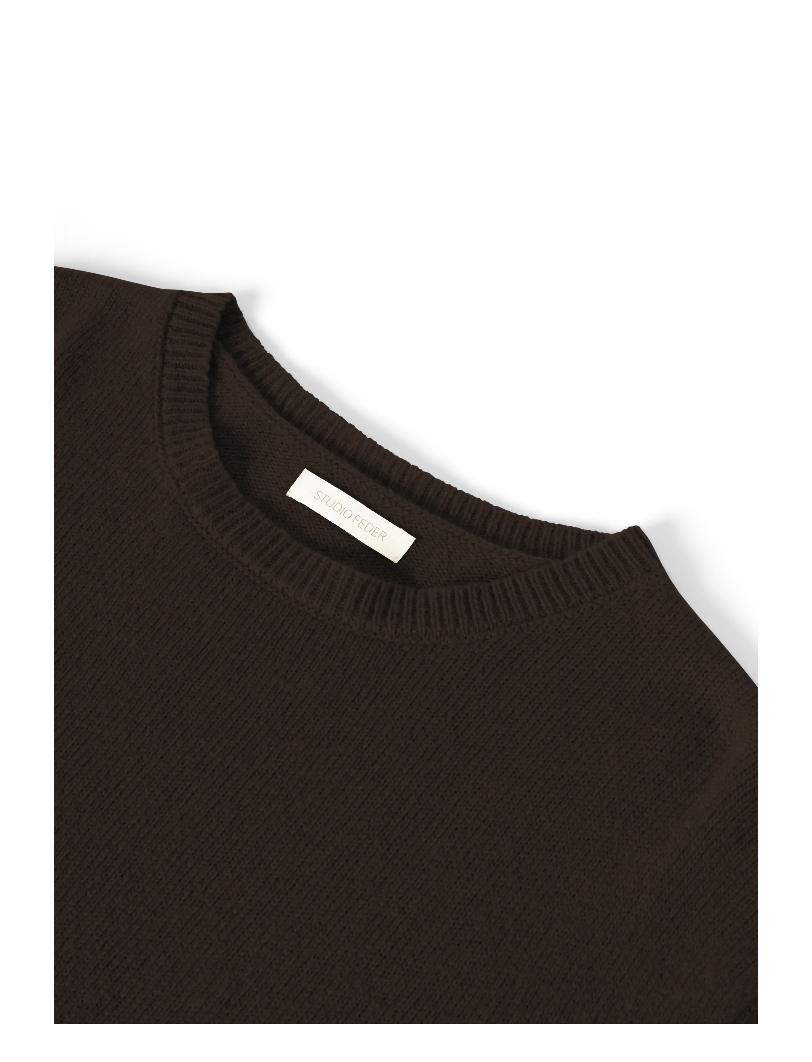STUDIO FEDER - CHARLIE KNIT - jumpers - bark melange - 3