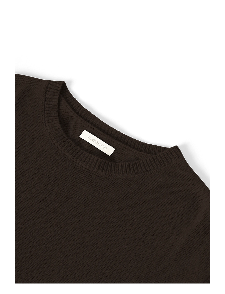 STUDIO FEDER - CHARLIE KNIT - sviitrid - bark melange - 3