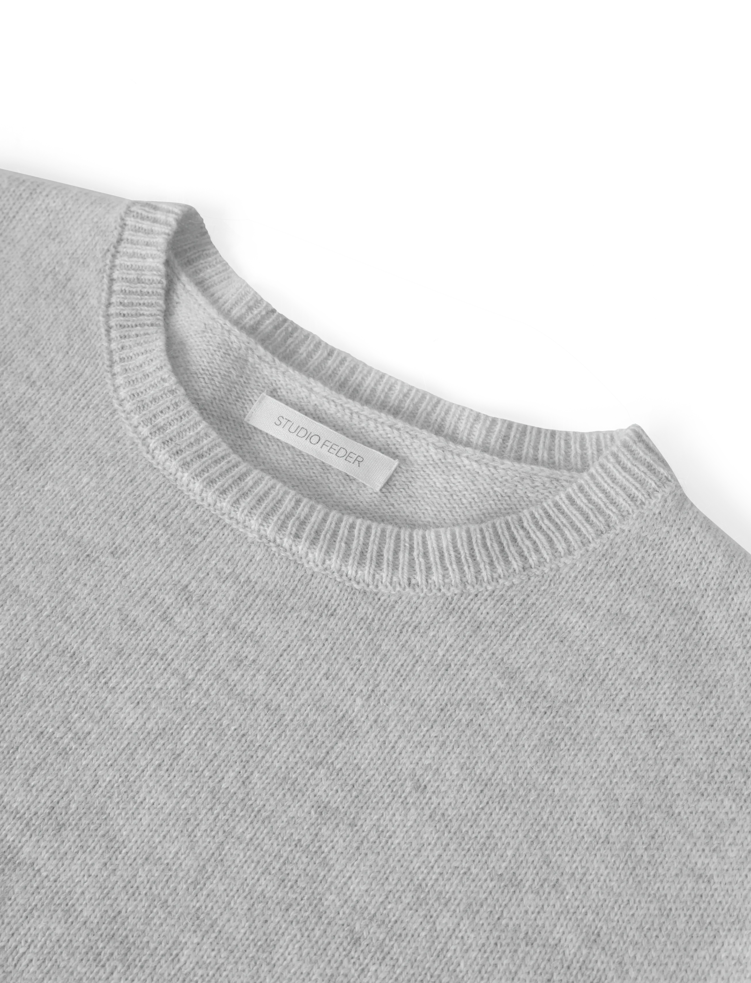 STUDIO FEDER - CHARLIE KNIT - pullover - light grey melange - 5