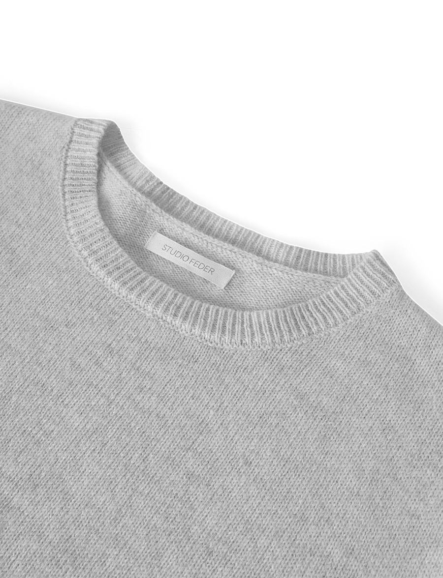 STUDIO FEDER - CHARLIE KNIT - pullover - light grey melange - 5