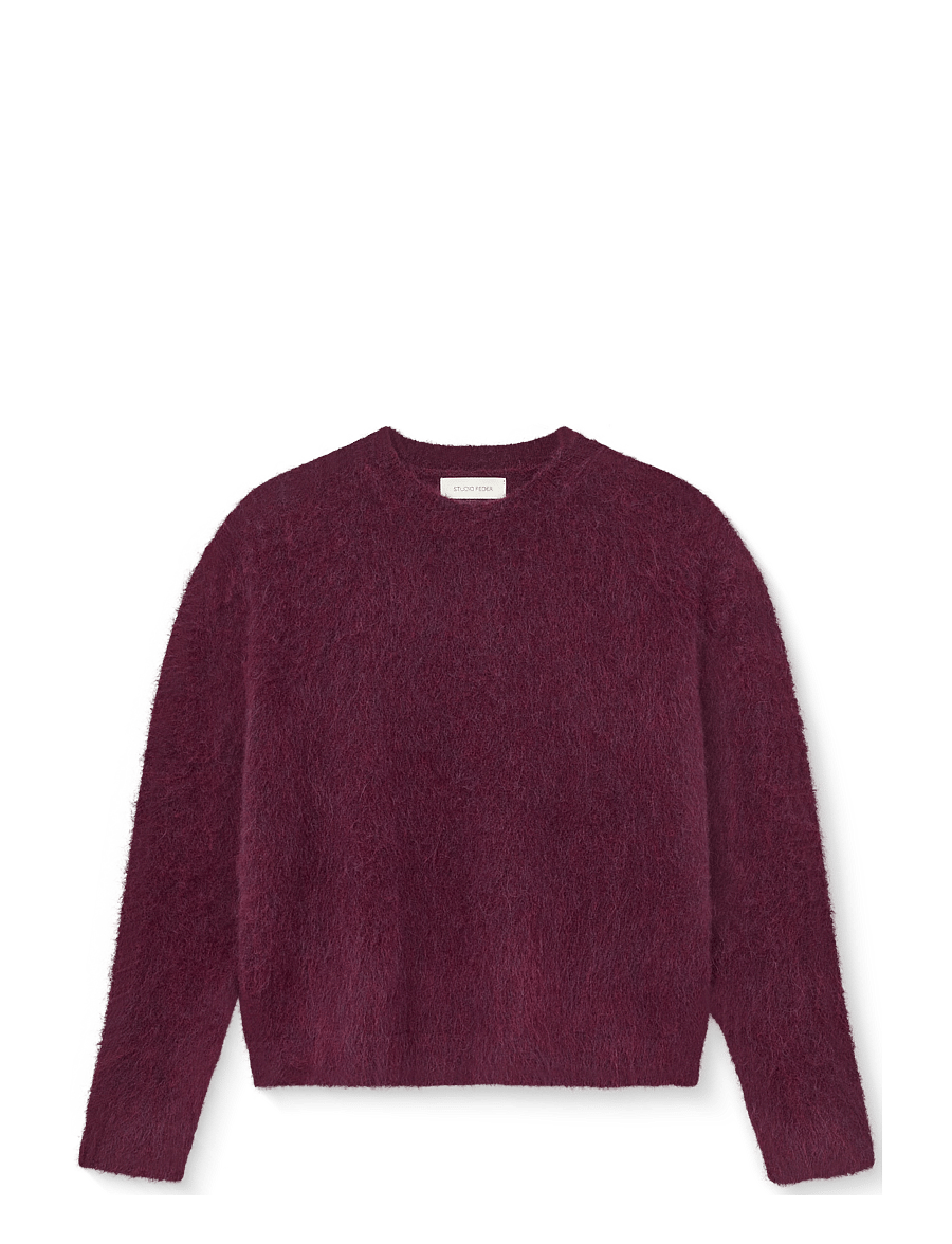 STUDIO FEDER - NINA HAIRY KNIT - pullover - burgundy - 1