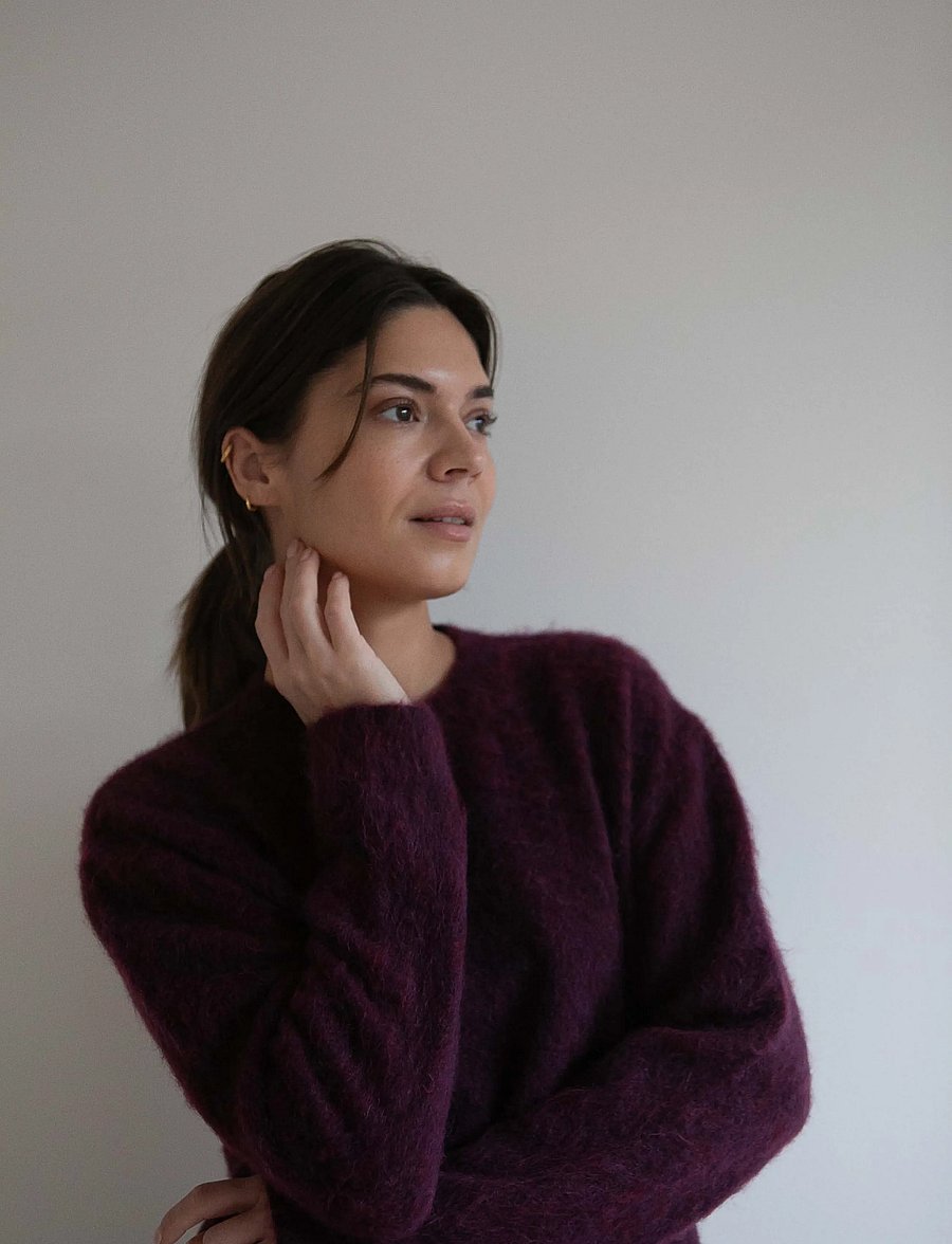 STUDIO FEDER - NINA HAIRY KNIT - pullover - burgundy - 3