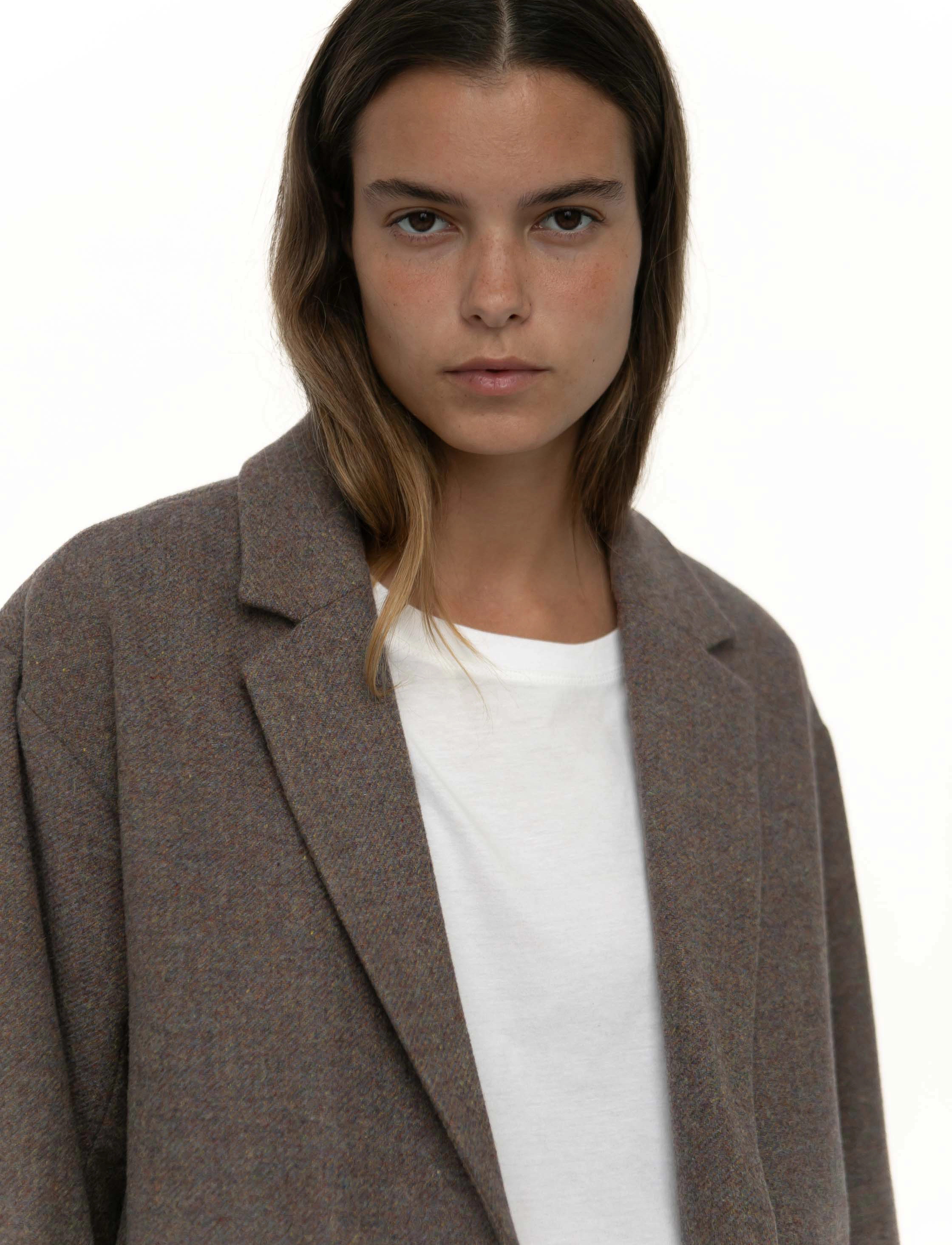 STUDIO FEDER - LUIS BLAZER - WOOL - festmode zu outlet-preisen - brown melange - 5