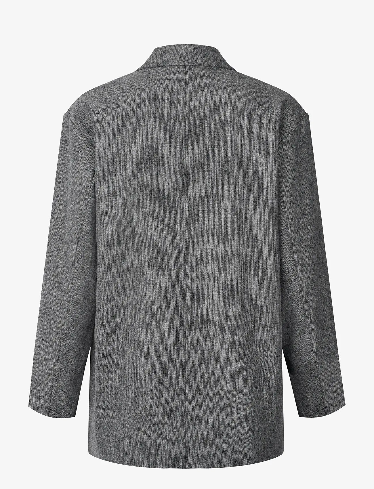STUDIO FEDER - LUIS BLAZER - WOOL - enkelknäppta kavajer - grey herringbone - 1