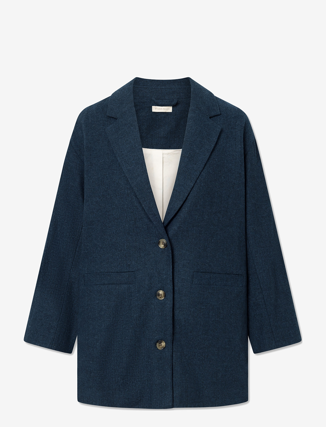 STUDIO FEDER - LUIS BLAZER - WOOL - enkelknäppta kavajer - navy - 1