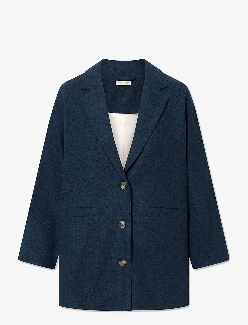 STUDIO FEDER - LUIS BLAZER - WOOL - enkelknäppta kavajer - navy - 1