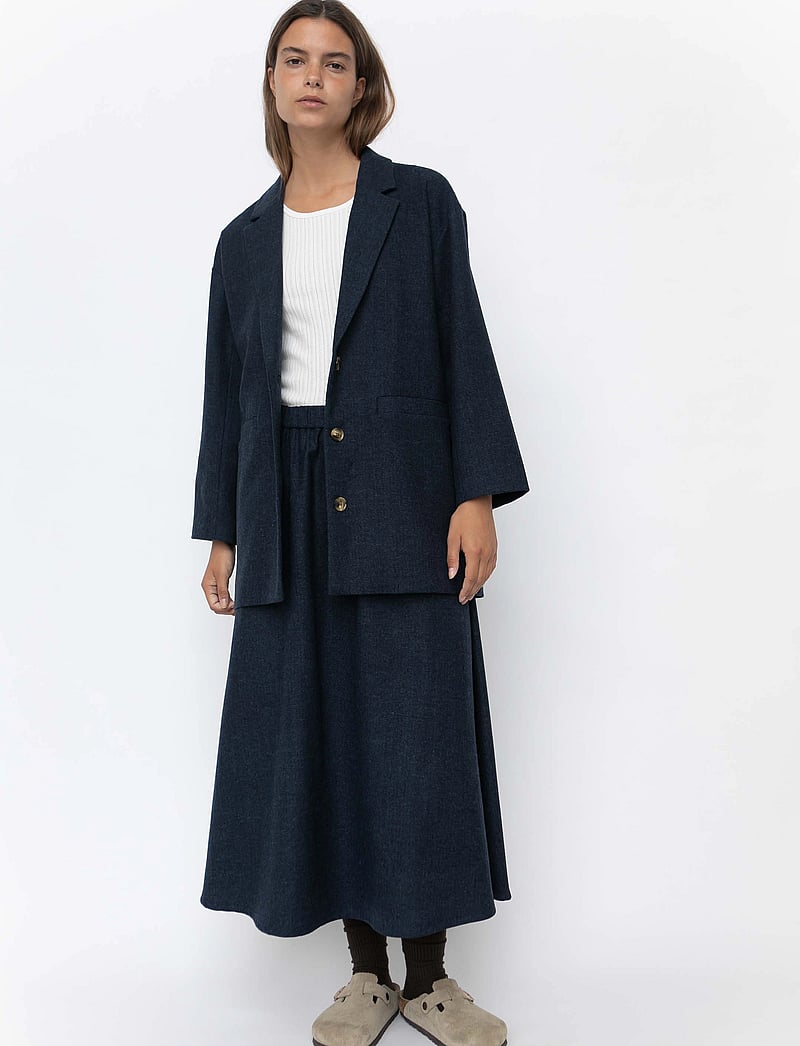 STUDIO FEDER - LUIS BLAZER - WOOL - enkelknäppta kavajer - navy - 0