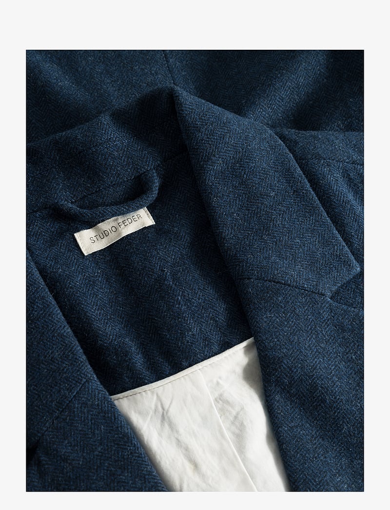 STUDIO FEDER - LUIS BLAZER - WOOL - enkelknäppta kavajer - navy - 5