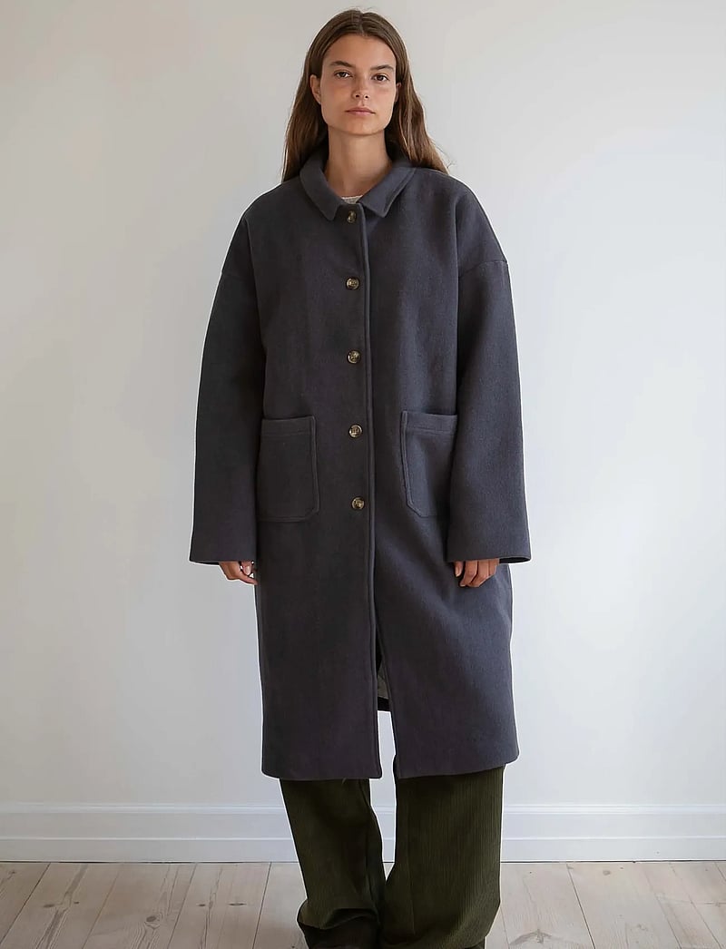 STUDIO FEDER - FELIX COAT - WOOL - winterjacken - charcoal - 4