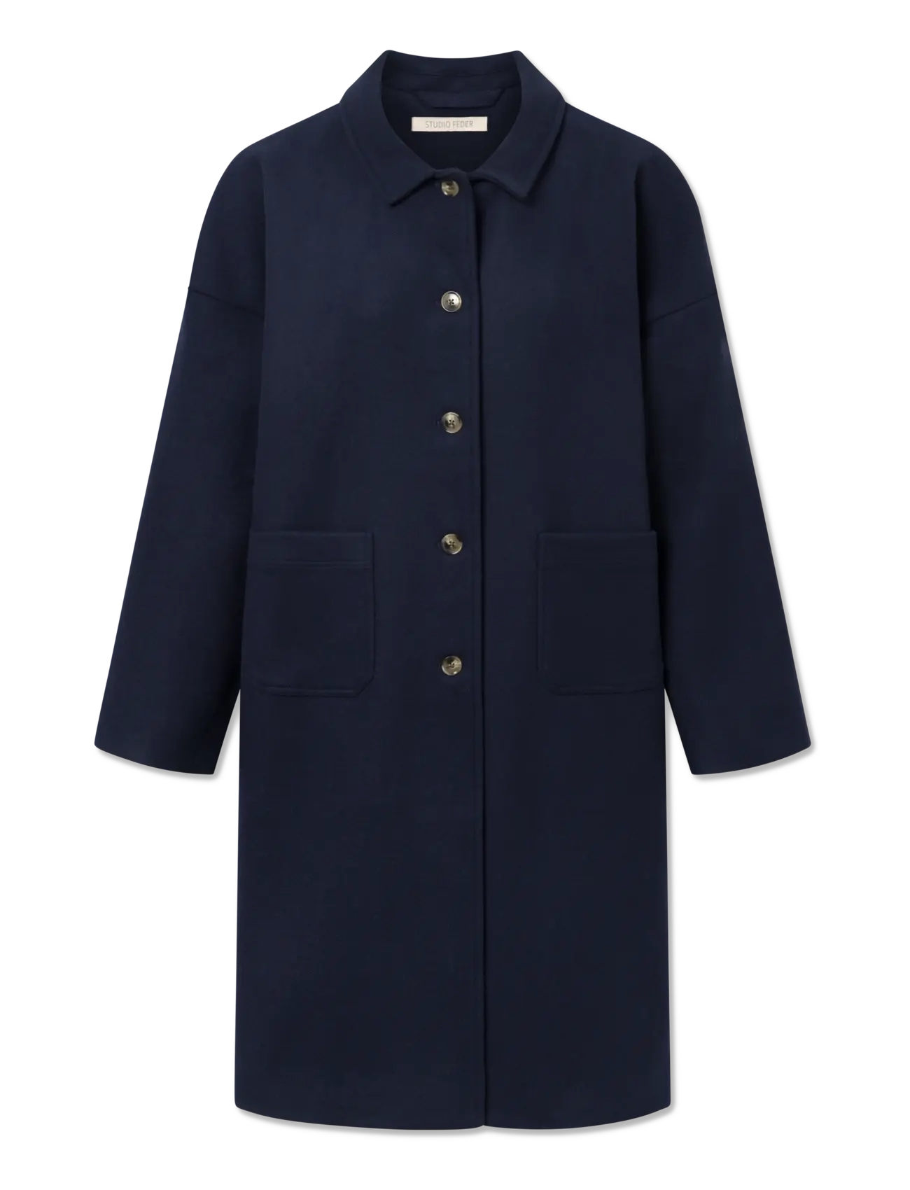 STUDIO FEDER FELIX COAT - WOOL - Talvitakit - NAVY / navy