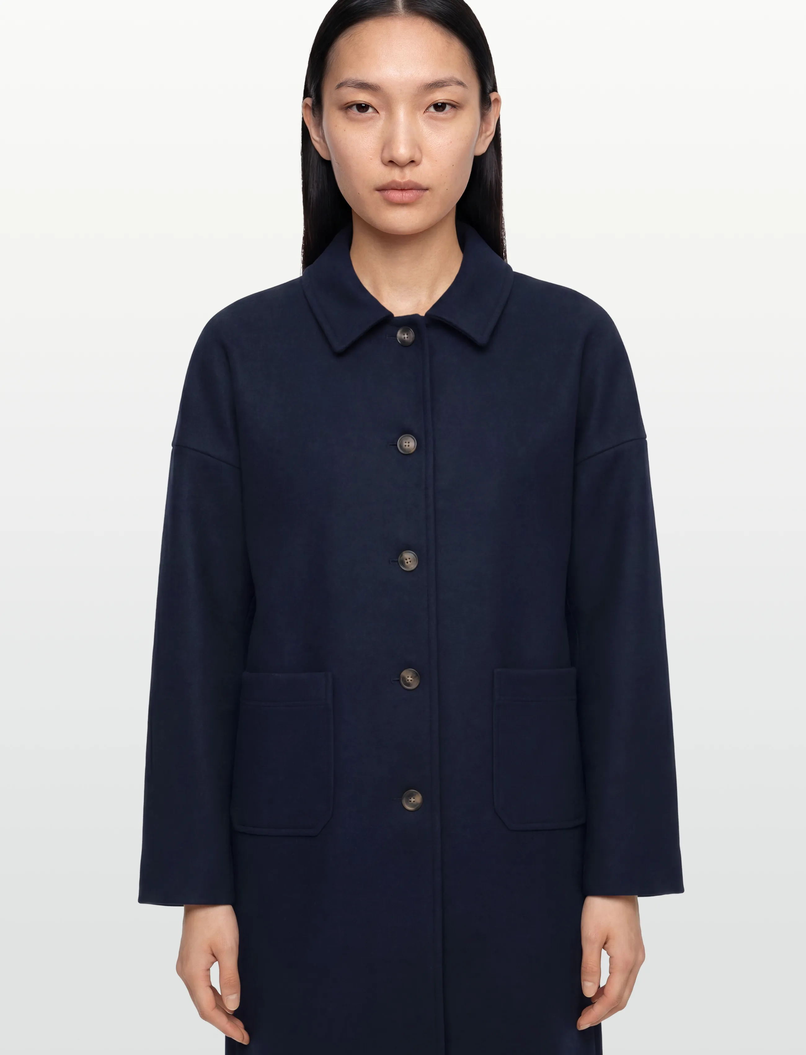 STUDIO FEDER - FELIX COAT - WOOL - wintermäntel - navy - 3