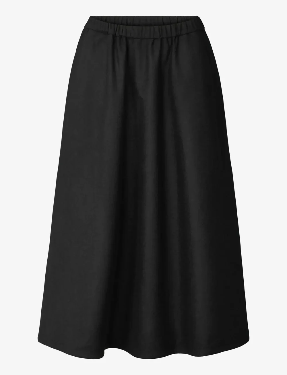 STUDIO FEDER - AGNES SKIRT - WOOL - midi kjolar - black - 0