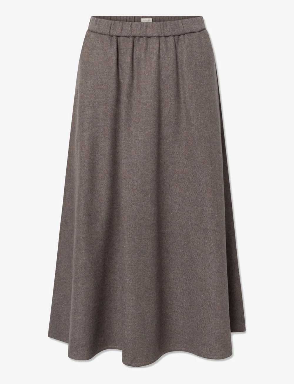 STUDIO FEDER - AGNES SKIRT - WOOL - midi-röcke - brown melange - 1