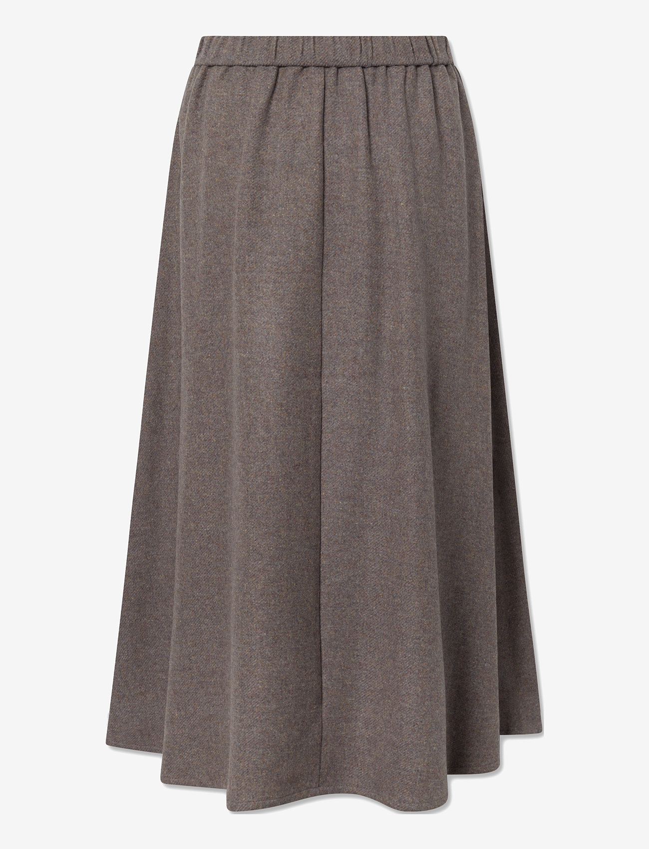 STUDIO FEDER - AGNES SKIRT - WOOL - midiseelikud - brown melange - 2