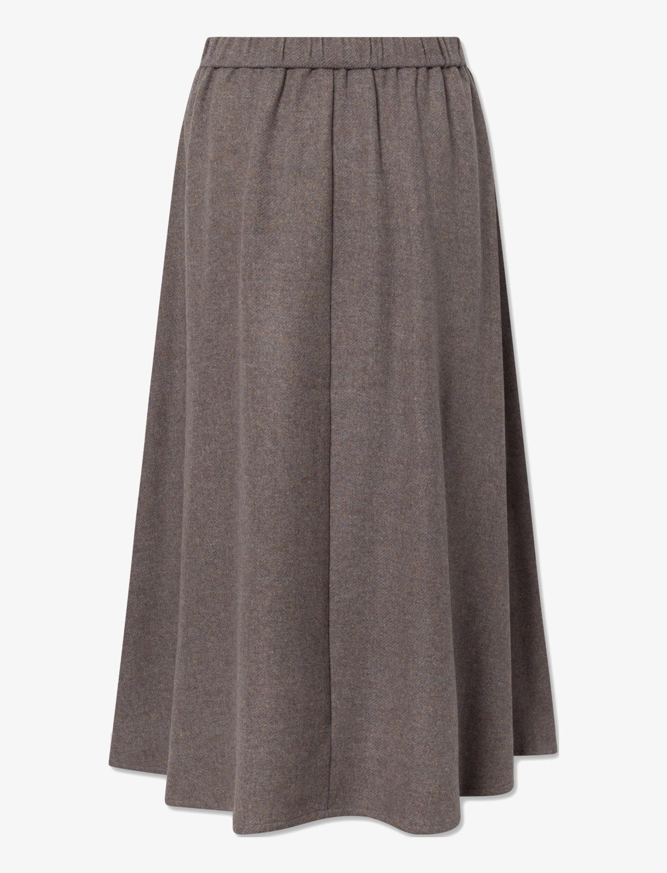 STUDIO FEDER - AGNES SKIRT - WOOL - midi skirts - brown melange - 2