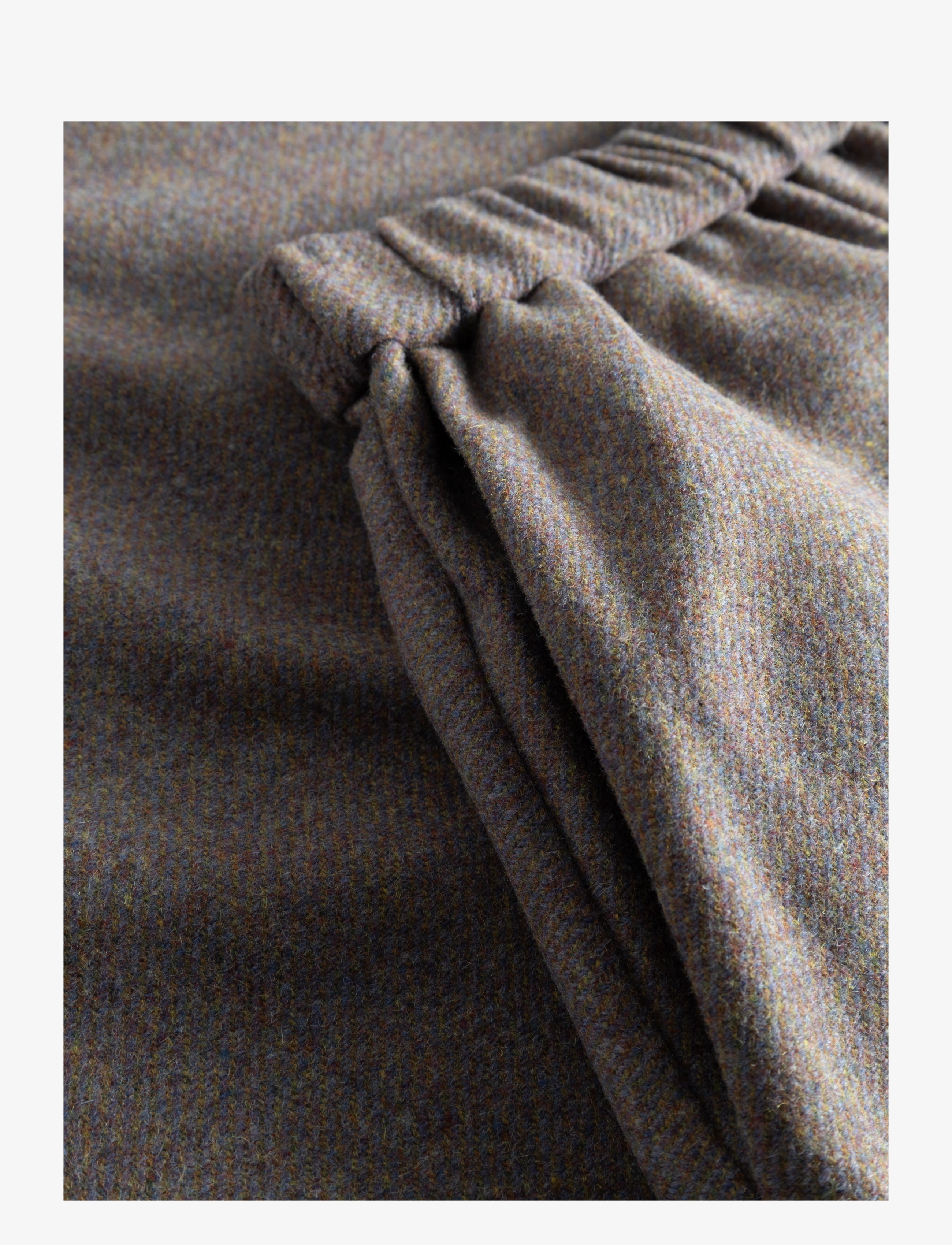 STUDIO FEDER - AGNES SKIRT - WOOL - midi skirts - brown melange - 3