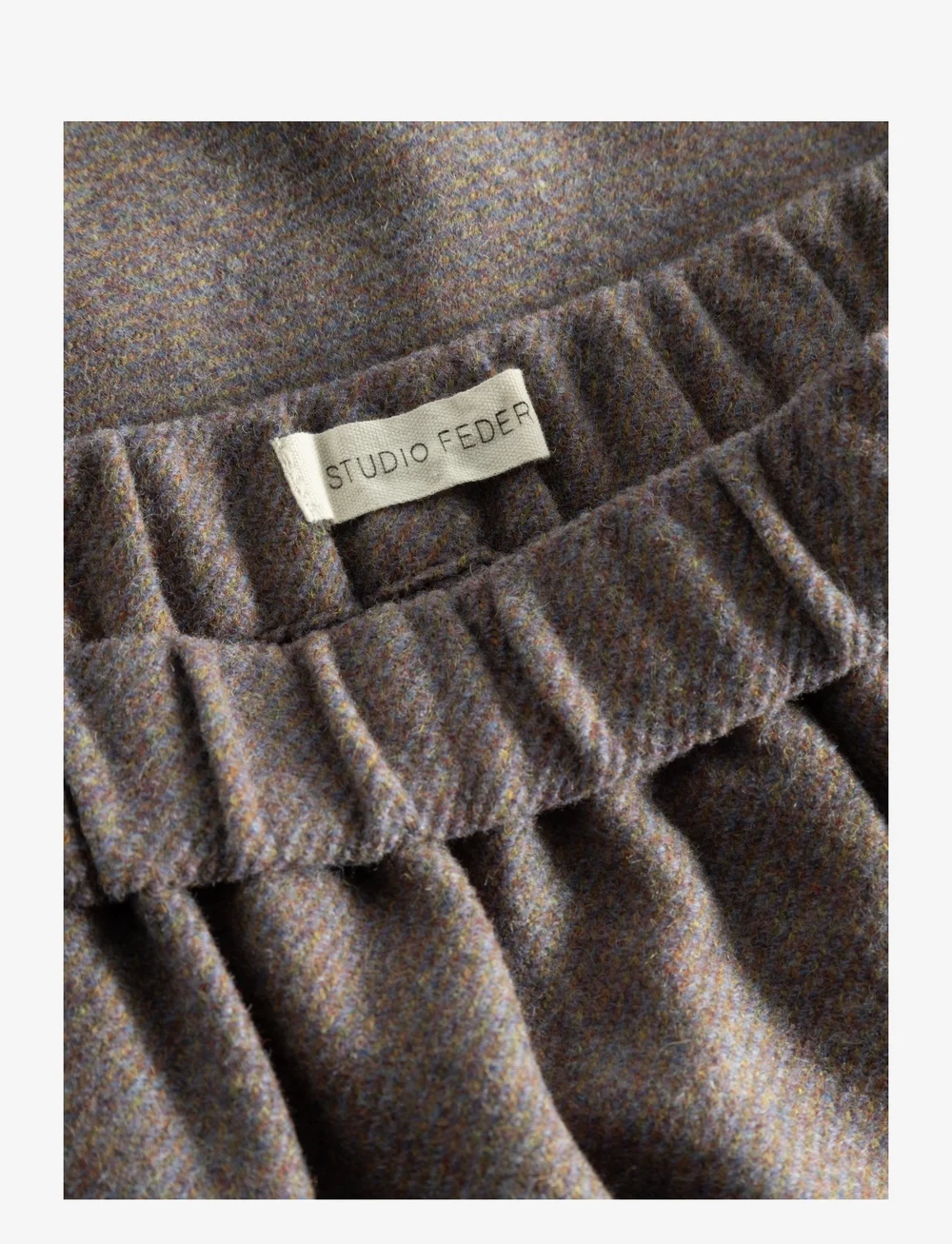 STUDIO FEDER - AGNES SKIRT - WOOL - midi-röcke - brown melange - 4