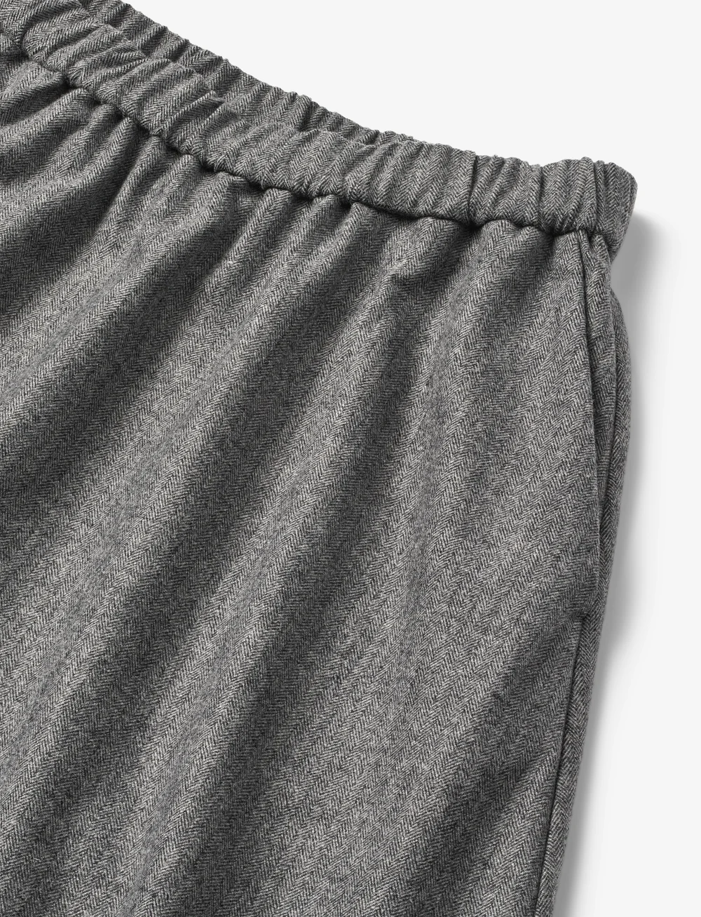 STUDIO FEDER - AGNES SKIRT - WOOL - midi nederdele - grey herringbone - 2